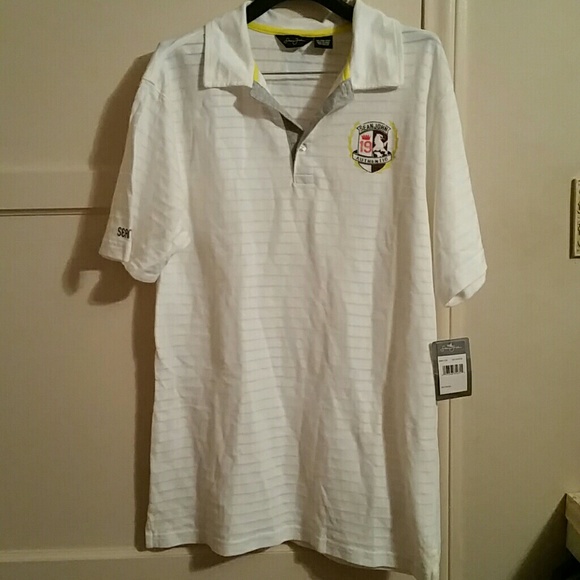Y2K SEAN JOHN WHITE CREST POLO SHIRT